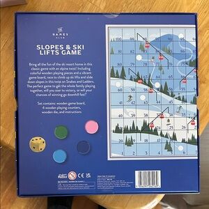 The Game Slopes & Ski Lifts - Blue and Green